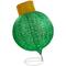 38" Green Outdoor Twinkling LED Tinsel Onion Ornament Decoration